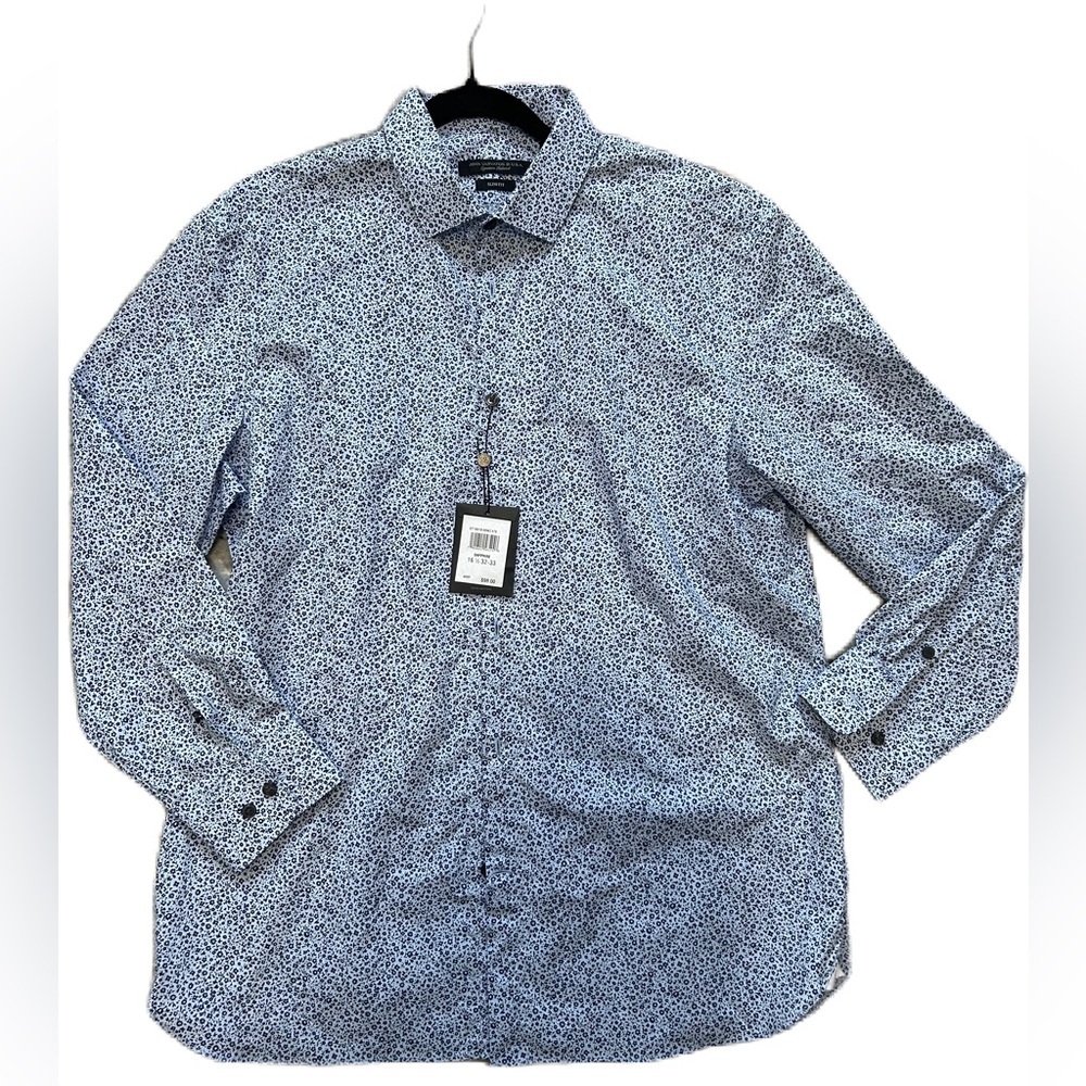 John Varvatos Blue Casual Button Down Shirt